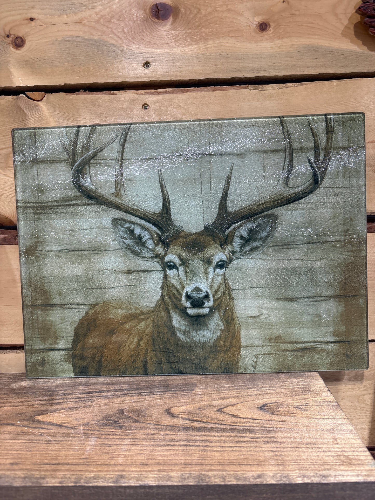 Deer Glass Cutting Board