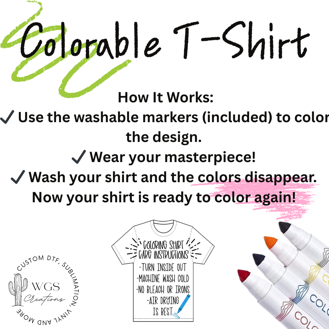 Cowgirl Coloring Shirt