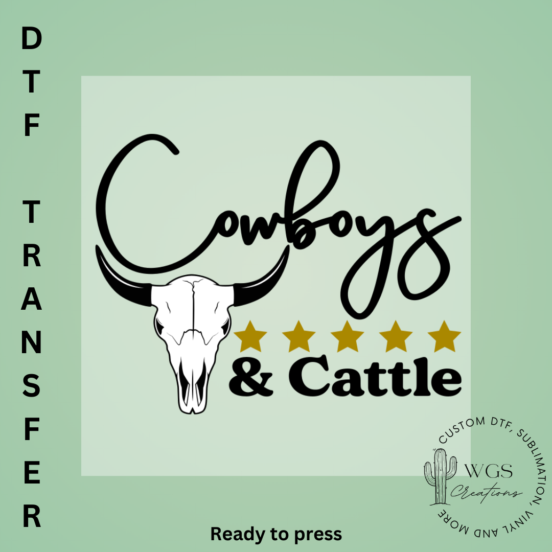 Cowboys & Cattle DTF Transfer