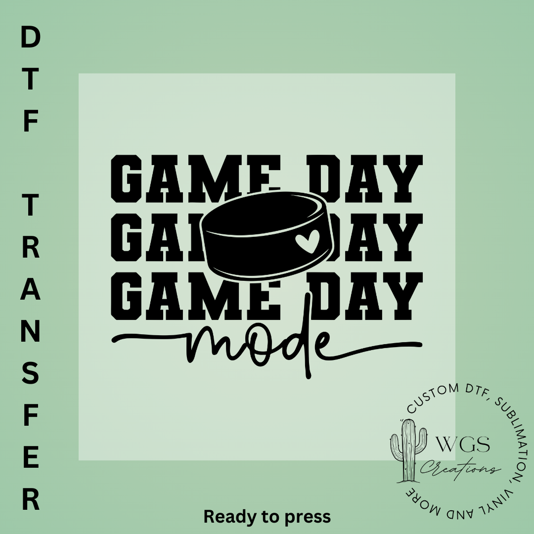 Game Day Mode DTF Transfer