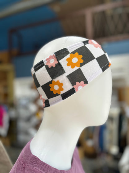 Floral Checkered Earband