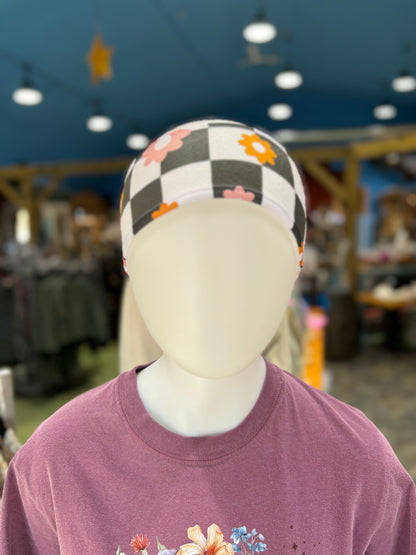 Floral Checkered Earband