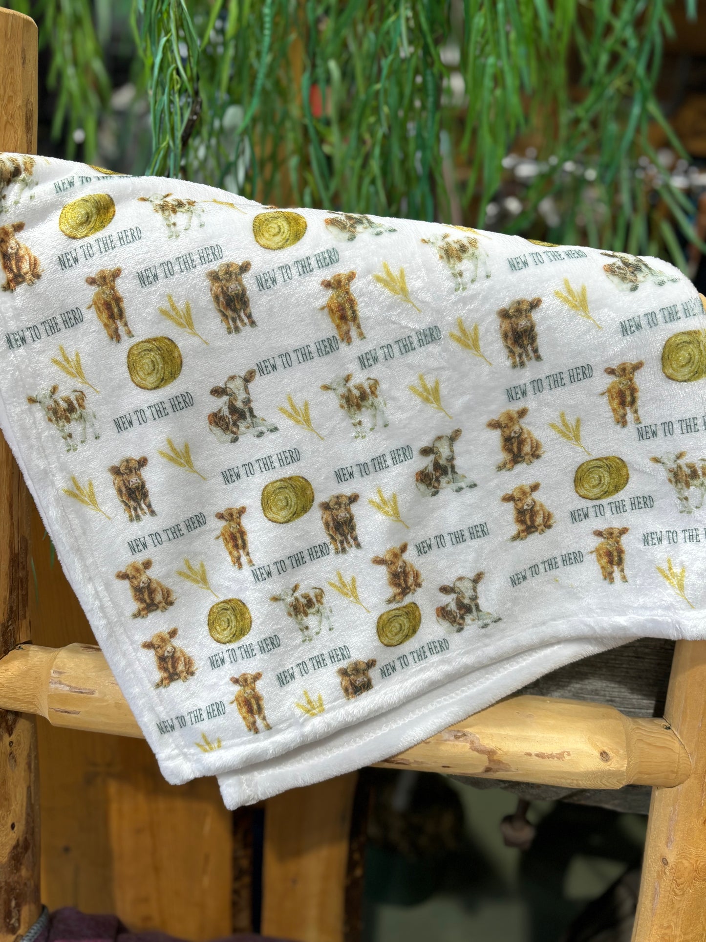 New to the Herd Calf Baby Blanket