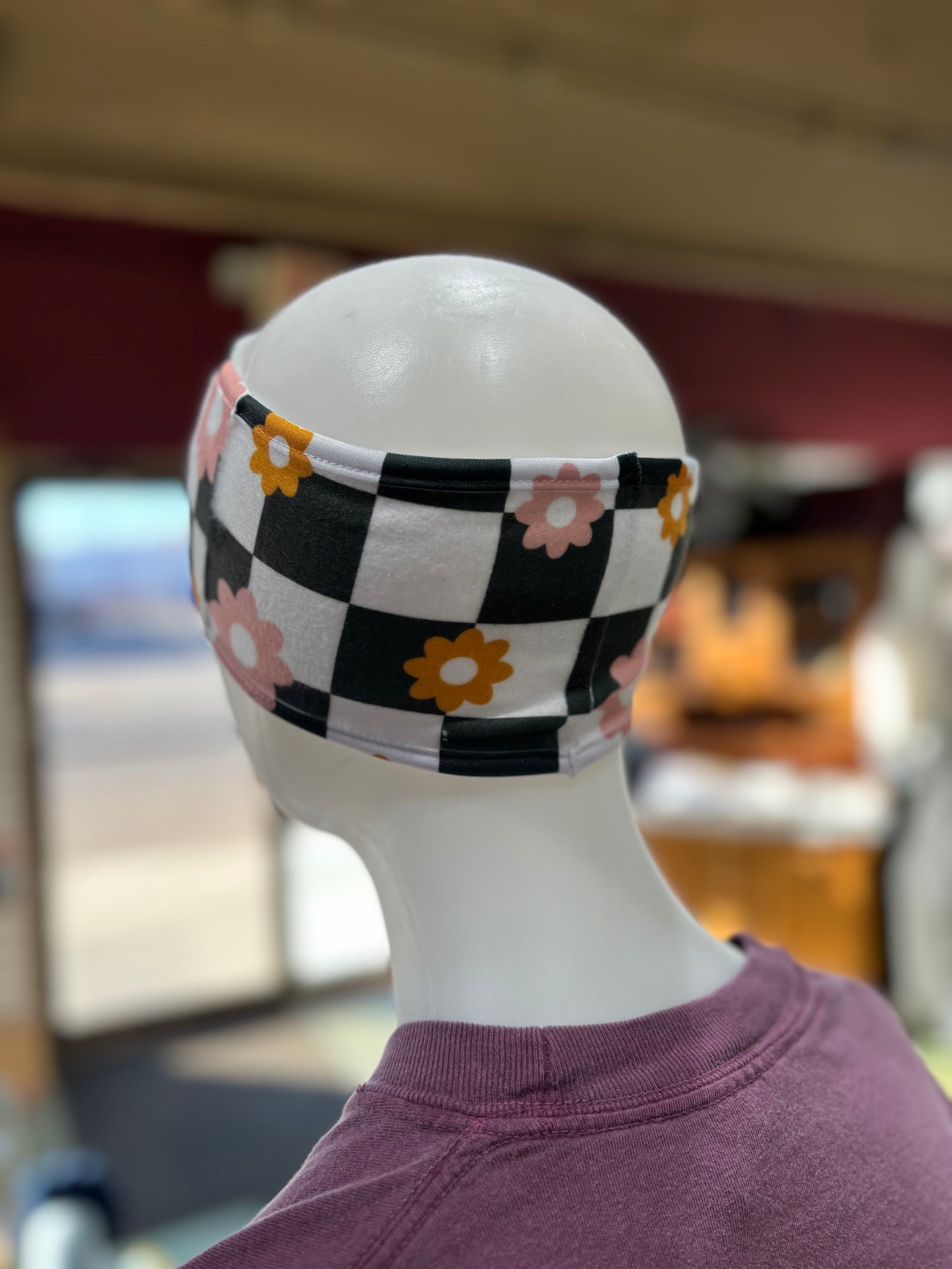 Floral Checkered Earband