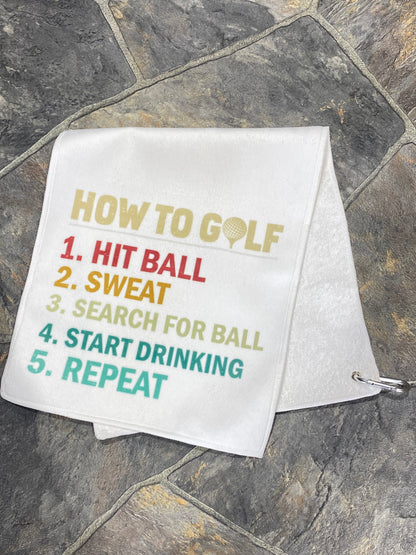 How to Golf - Golf Towel