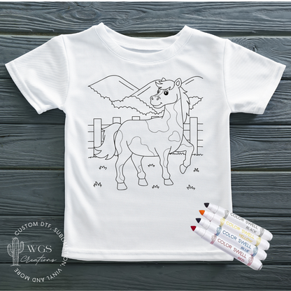 Horse Coloring Shirt