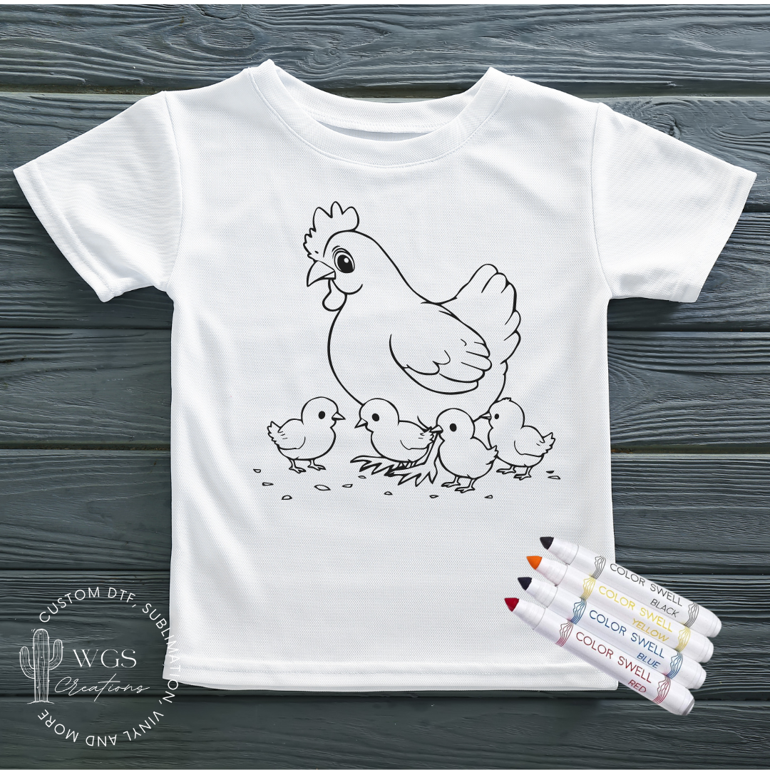 Chickens Coloring Shirt