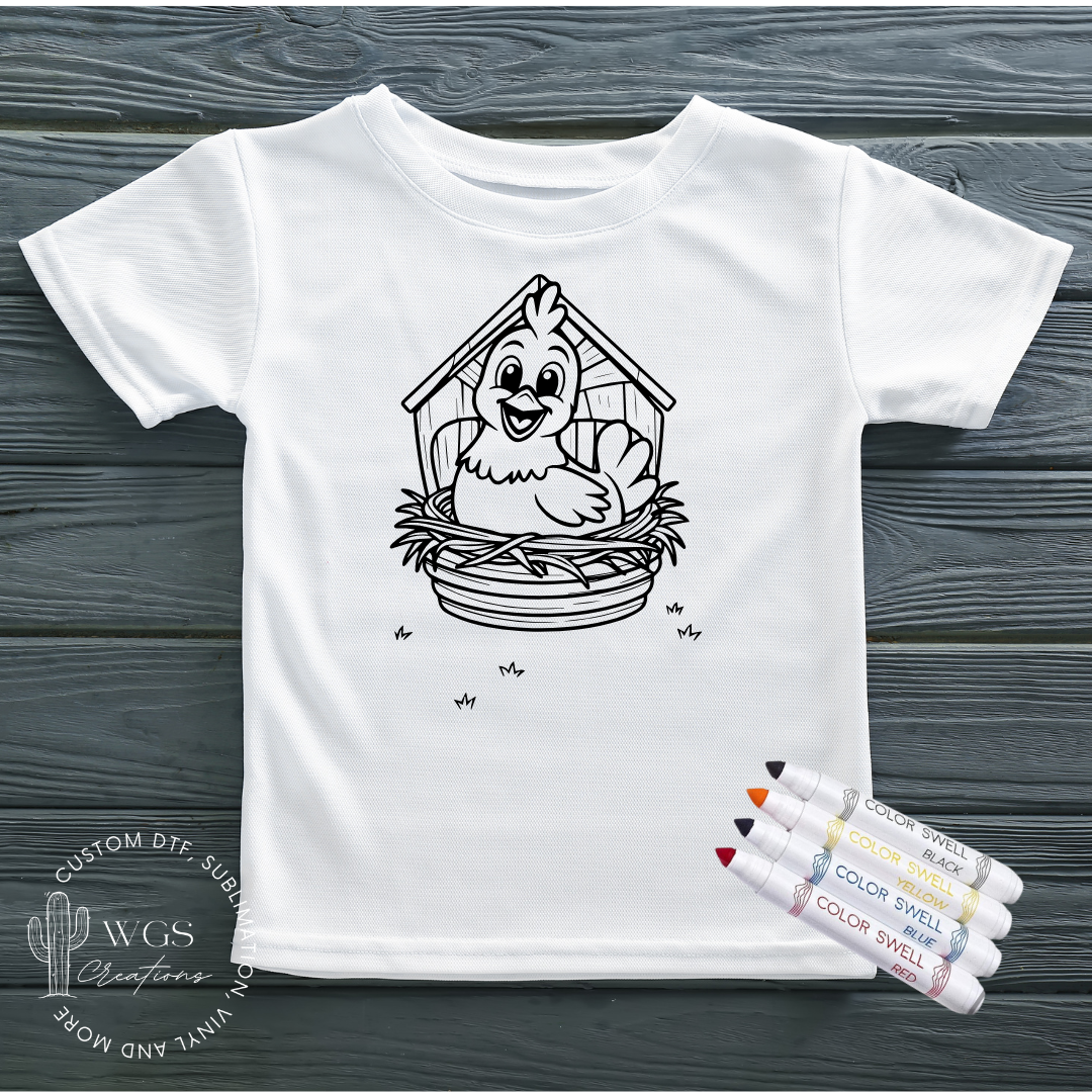 Chicken Coloring Shirt