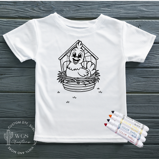Chicken Coloring Shirt