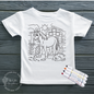 Horse & Barn Coloring Shirt