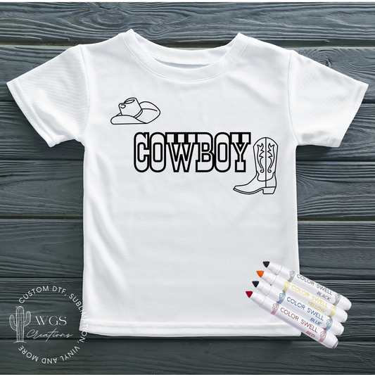 Cowboy Coloring Shirt
