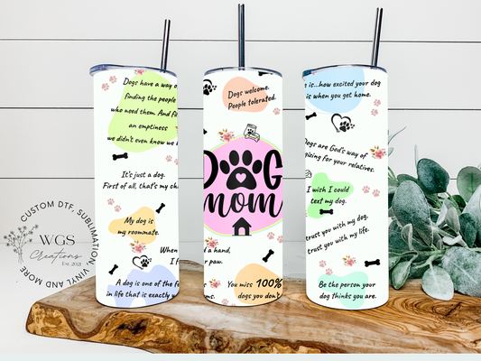 Dog Mom 20oz Tumbler