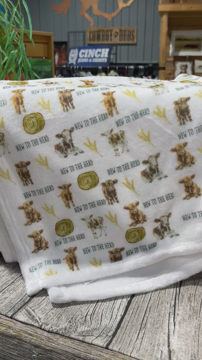 New to the Herd Calf Baby Blanket